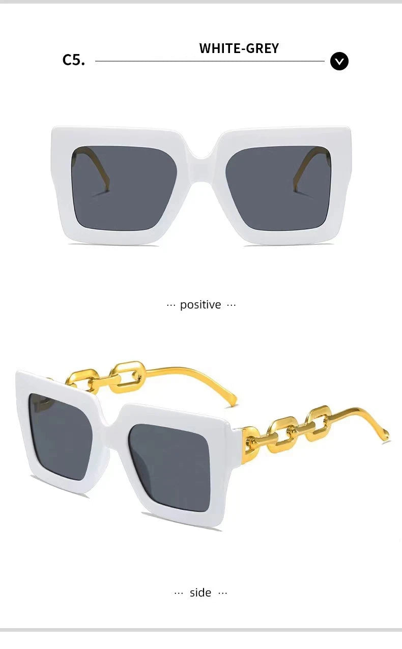 New Women Sunglasses Chain Anti Uv Sun Glasses in USA