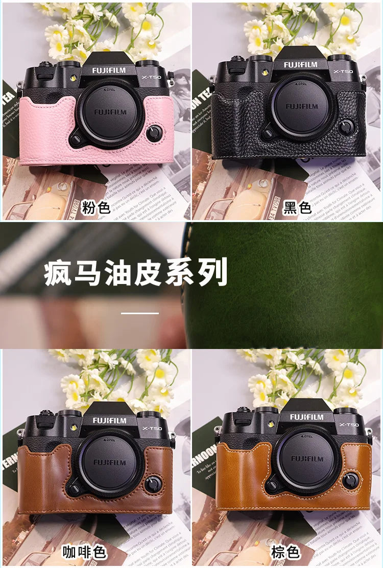 Suitable for Fuji X-T50 camera leather base micro single retro in USA.