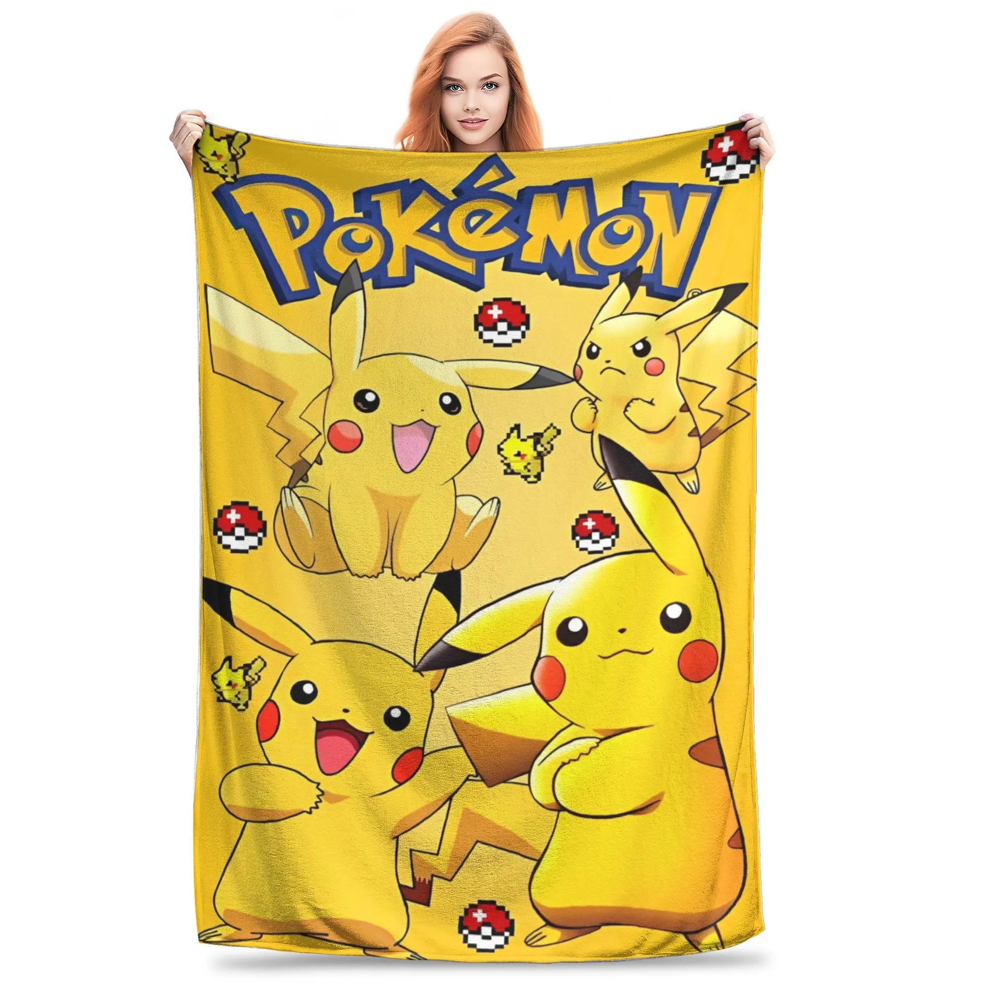 Pokemon Characters Pikachu Blanket Multiple Sizes in USA.