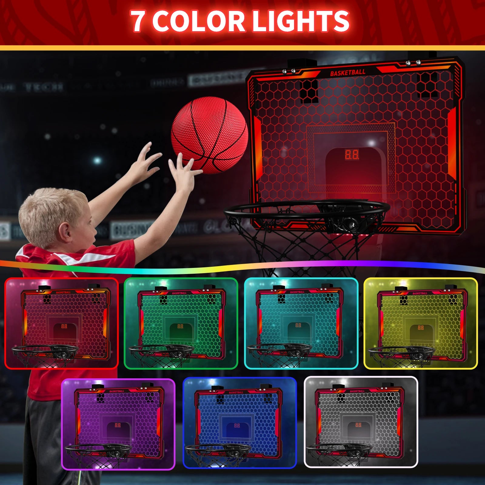 Remote Control Mini Basketball Hoop Electronic Scoreboard in USA