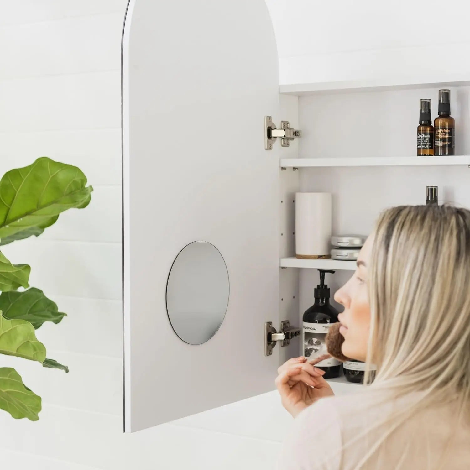 Arched Medicine Cabinet With Mirror For Bathroom Wall in USA.