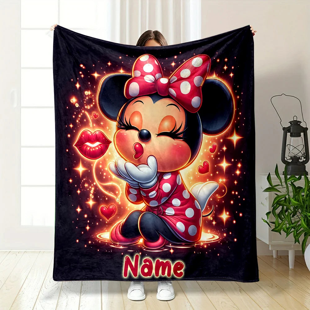 Customized Name Personalized Blanket Disney Minnie Mouse in USA