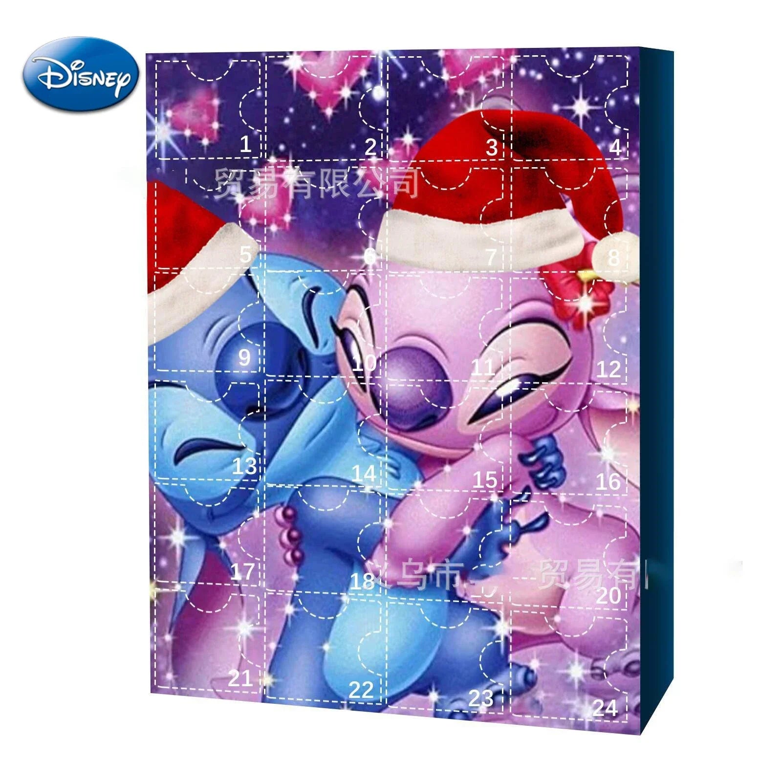 Disney Anime Lilo and Stitch Christmas Advent Calendar Box