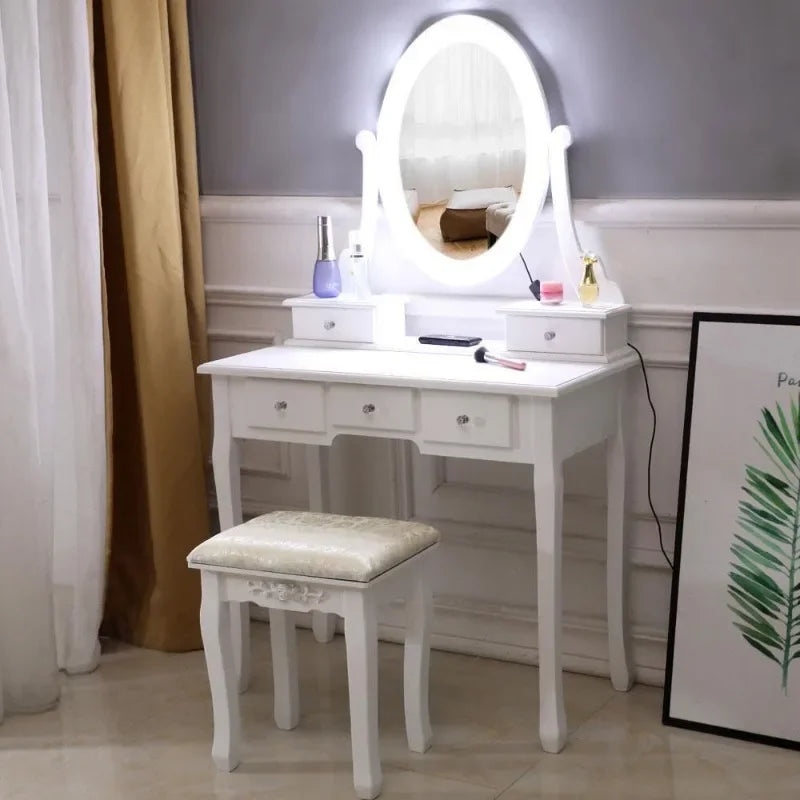 Beautiful Led Mirror Vanity Makeup Dressing Table IN USA.