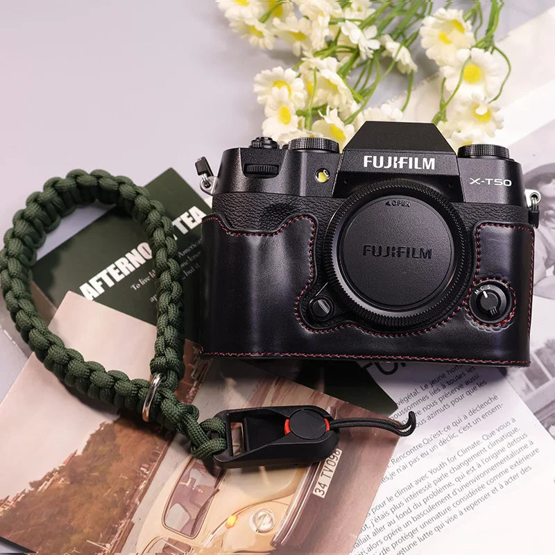 Suitable for Fuji X-T50 camera leather base micro single retro in USA.