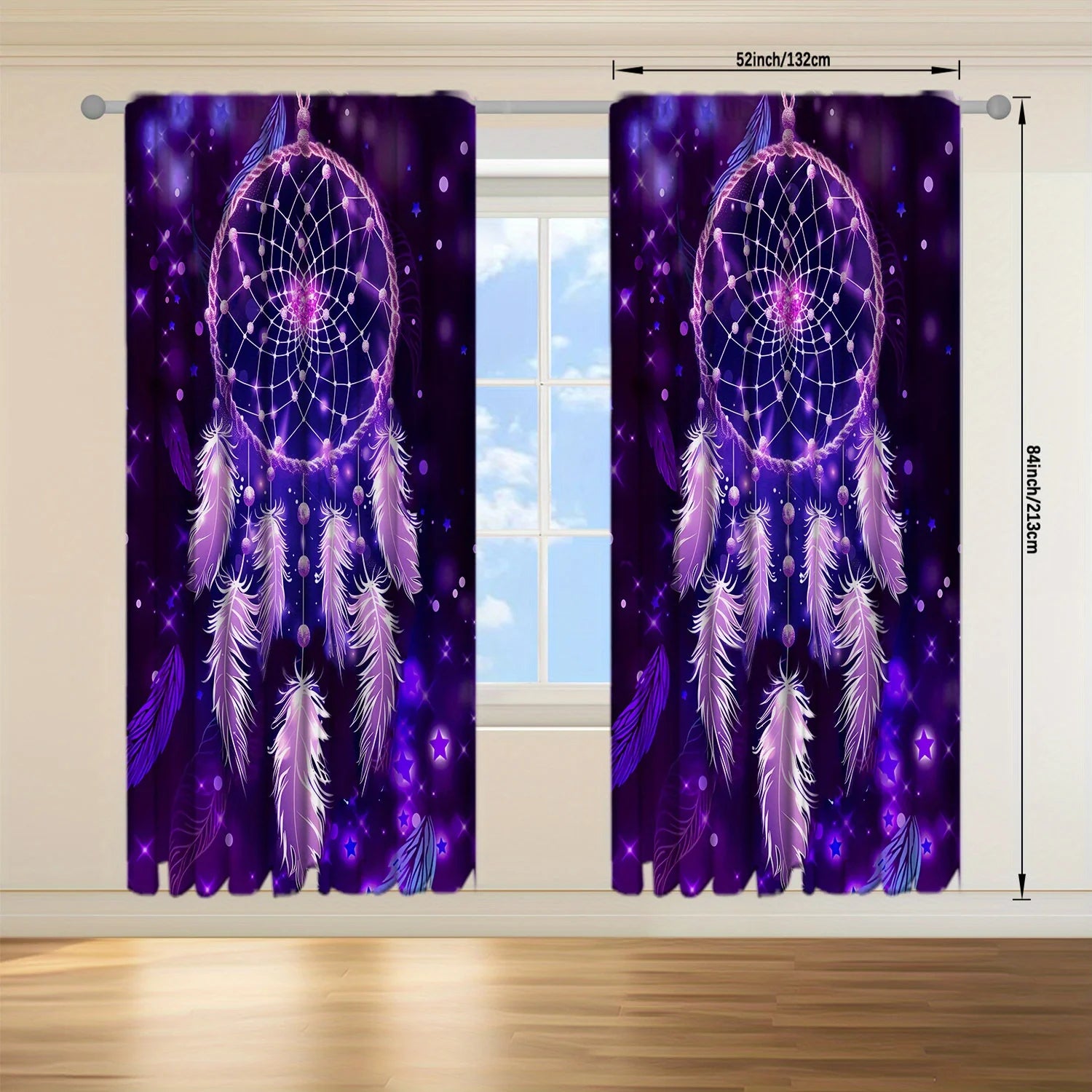 Dream Catcher Printed Curtain for Home Decor in USA