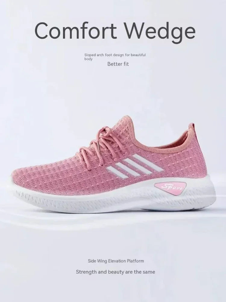 Fashionable Flying Woven Women's Running Shoes in USA