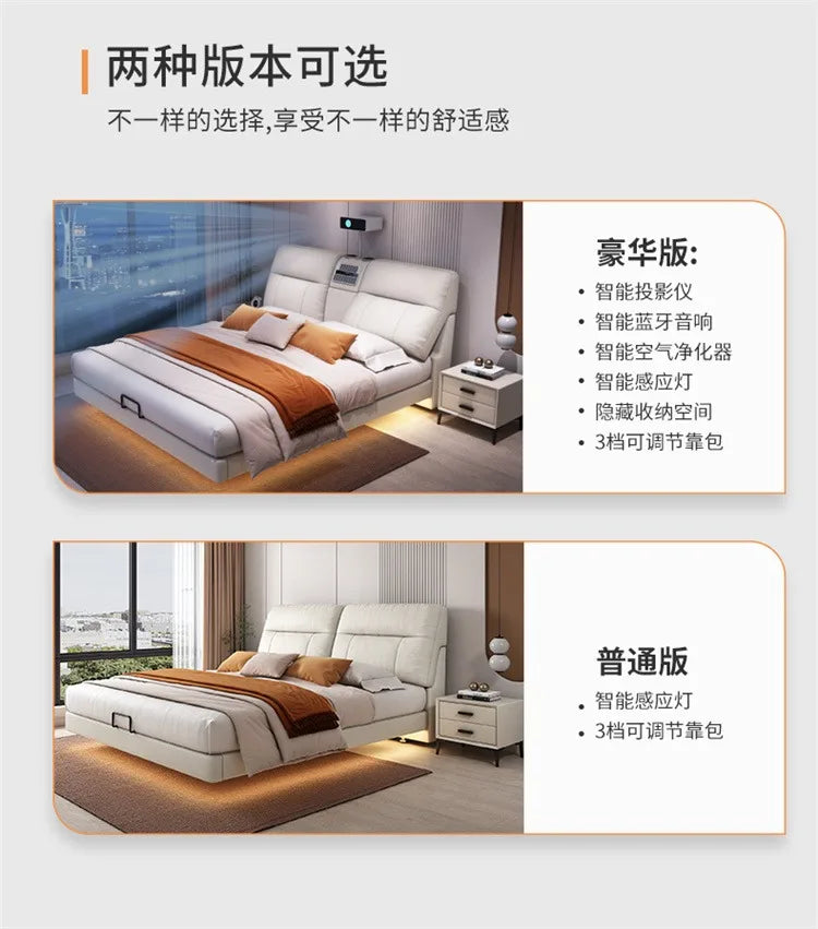 Modern Bed Frame Elegant Multifunctional Bed Comferter