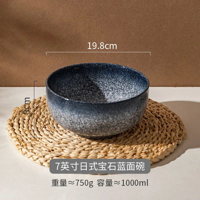 Ceramic Lamian Noodles Bowl Set Home Kitchen with Tableware in USA.