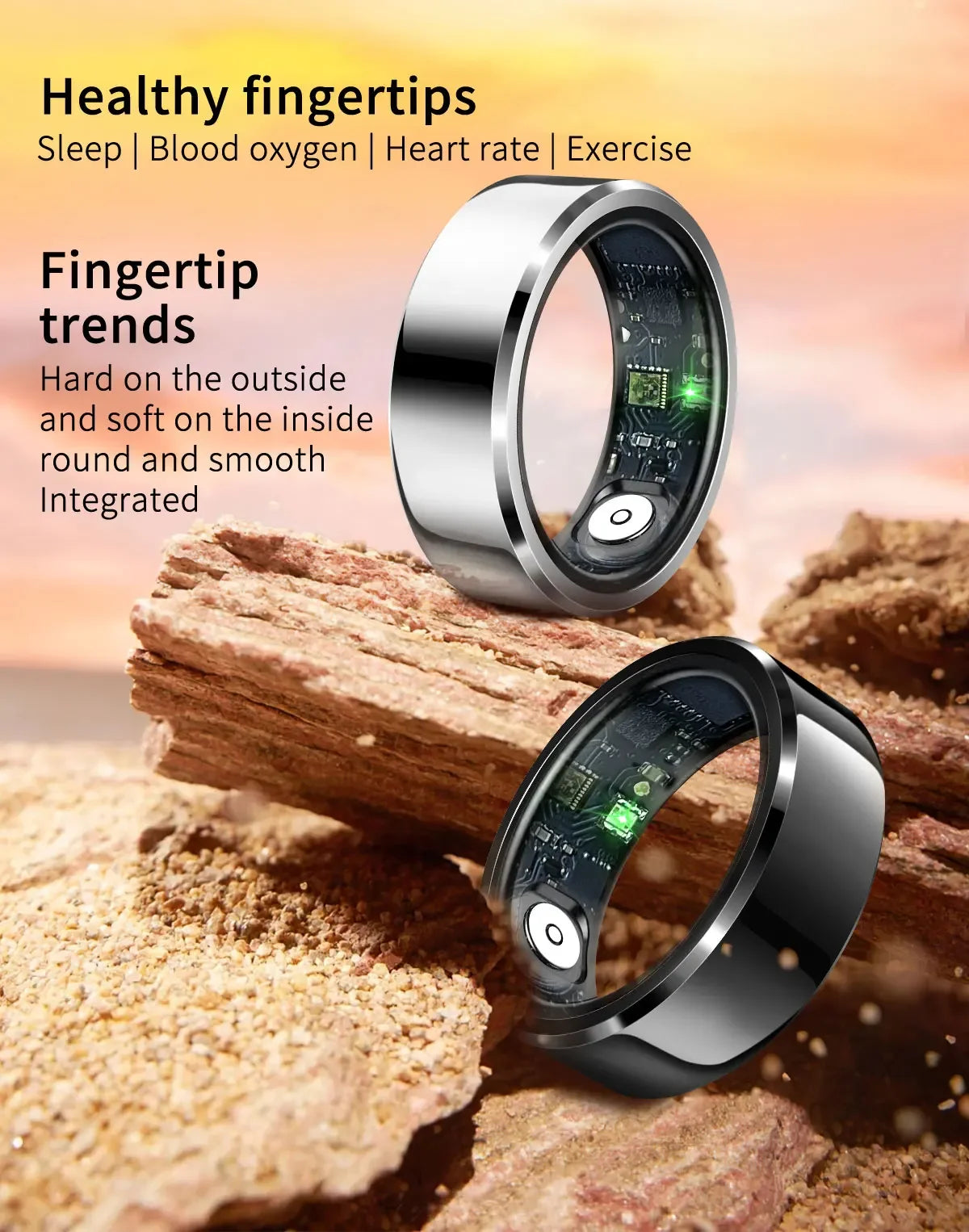 Women Smart Ring Heart Rate Blood Pressure IN USA.