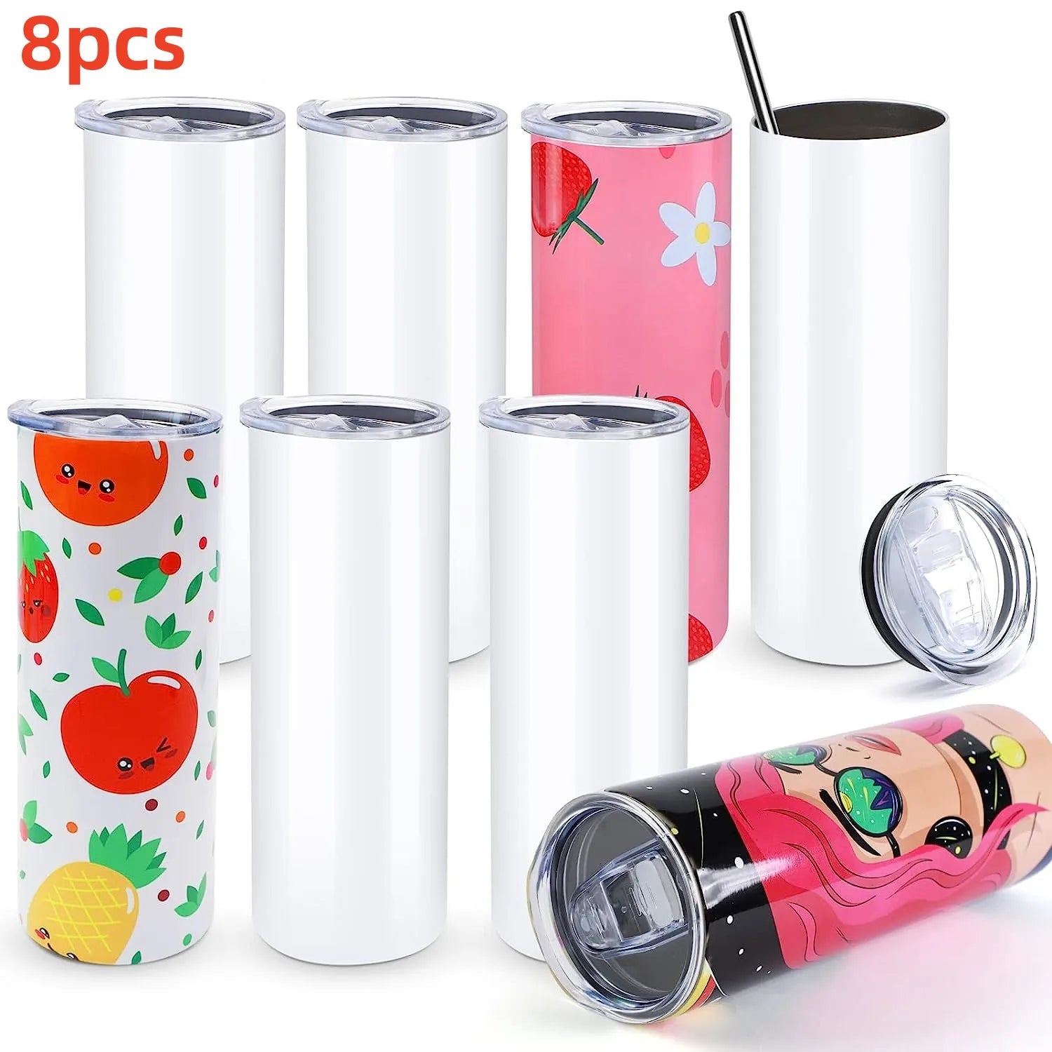 Sublimation Tumblers Skinny Straight Sublimate Tumbler in USA