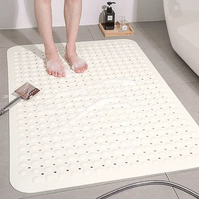 Healthy Non-toxic Large Bath Mat Safety Non-slip Suction Cup