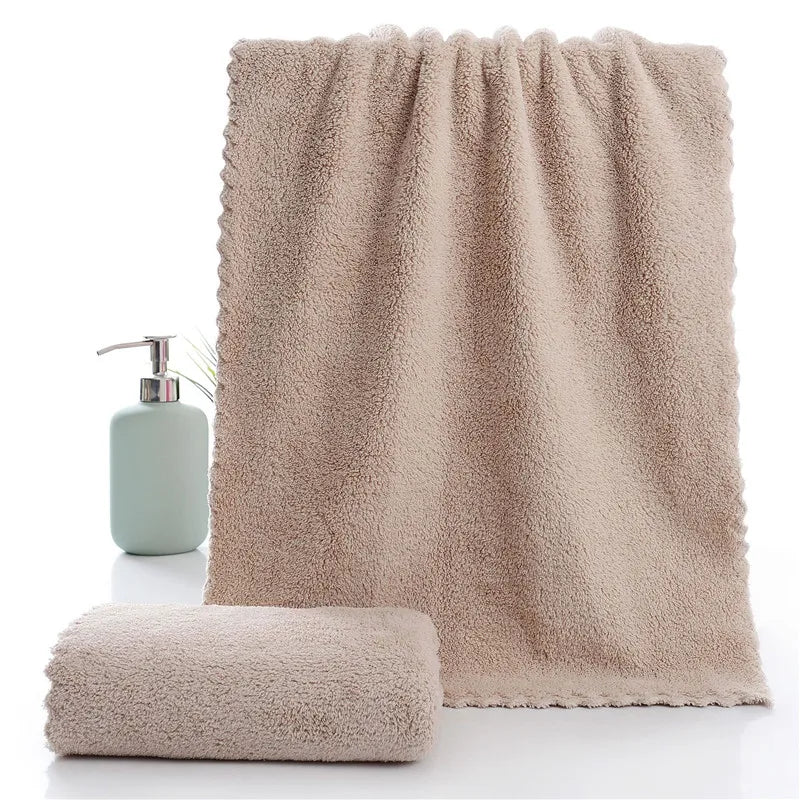 Microfiber Coral Velvet Face Towel Absorbent Cleaning Towel