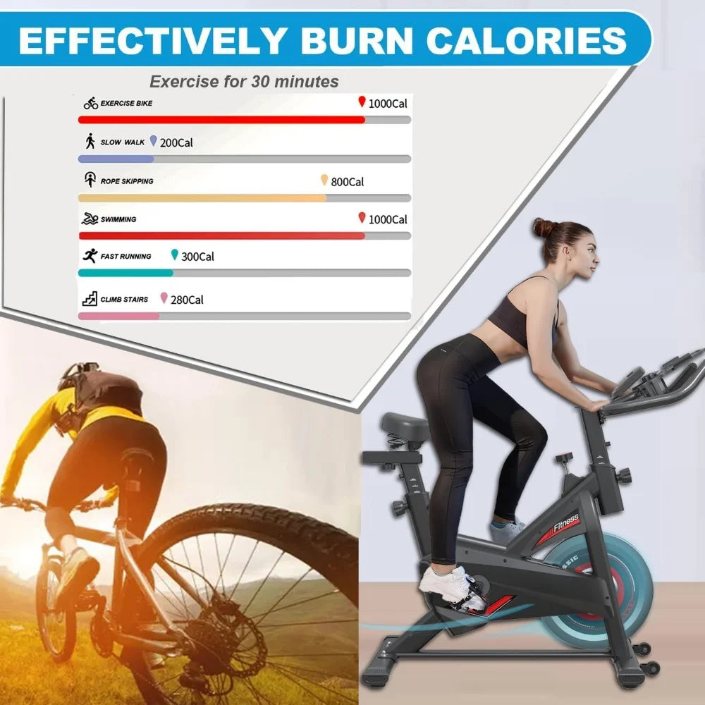 Exercise Bikes Stationary,Indoor Cycling Bike Home Cardio Gym in USA