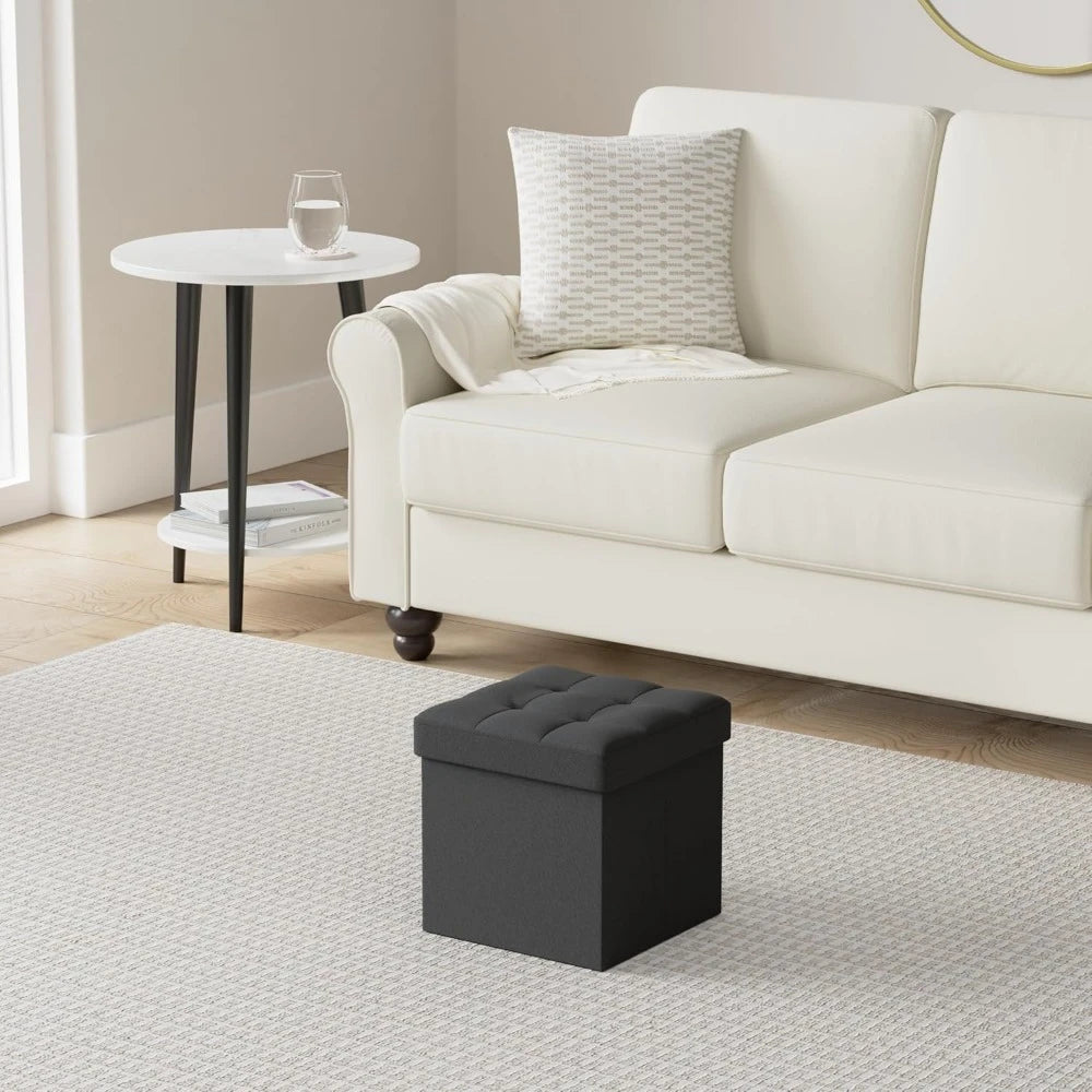 Two Piece Foldable Footstool Set, Footstool, Cube Footstool IN USA.