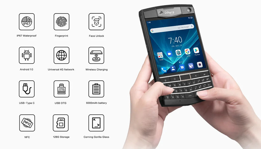 Titan Rugged QWERTY Smartphone Android Unlocked Smart Phone in USA.