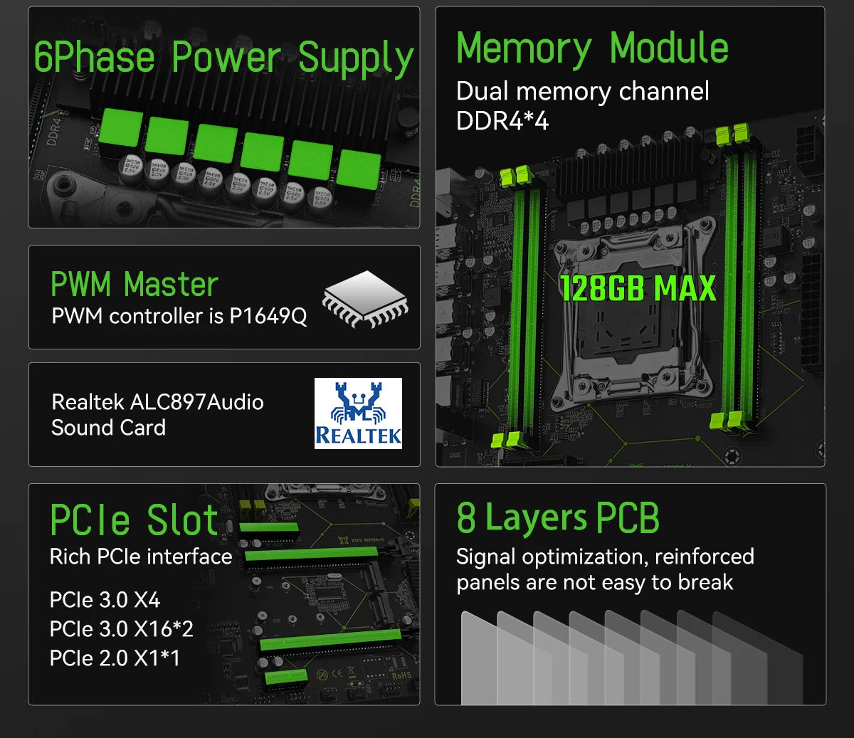 MACHINIST X99 Motherboard Set Kit With LGA 2011-3 Xeon E5 2690 V4 CPU 