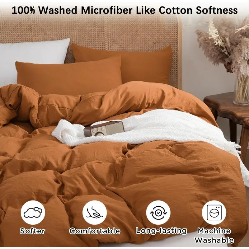 Washed Microfiber Like Washed Cotton Super Soft and Breathable