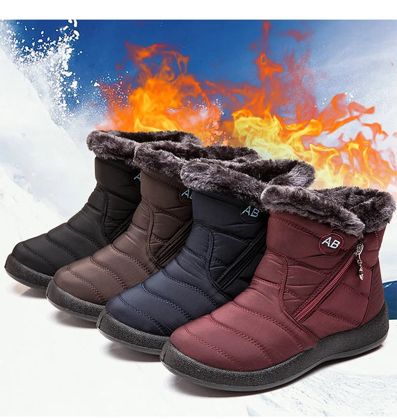 Women's Boots Women's Winter Boots Fur Winter Shoes For Women Ankle Bo