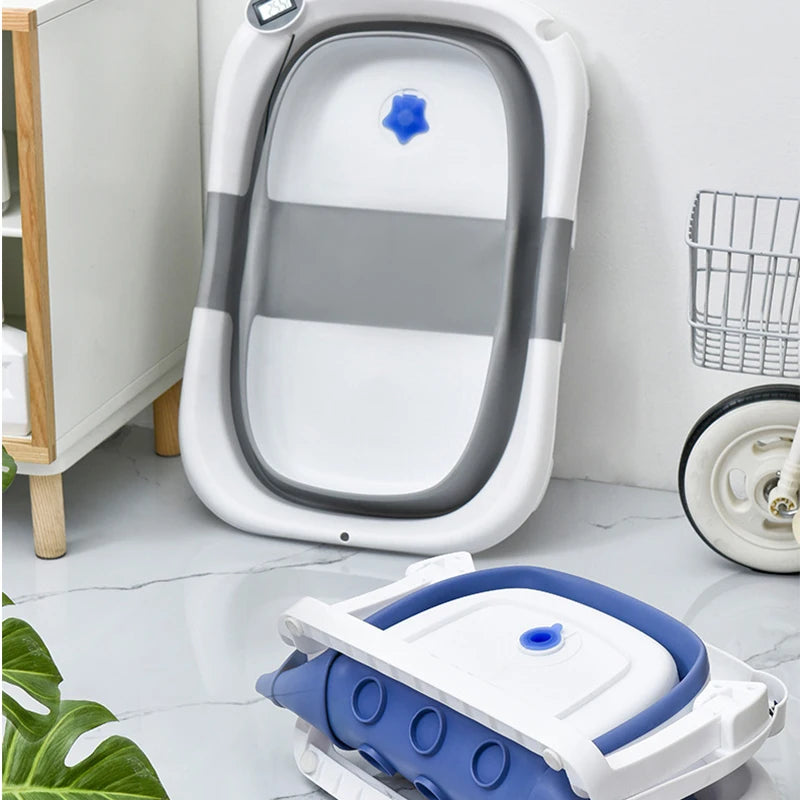 Real-time Temperature Silicone Baby Take A Bath Bathtub in USA