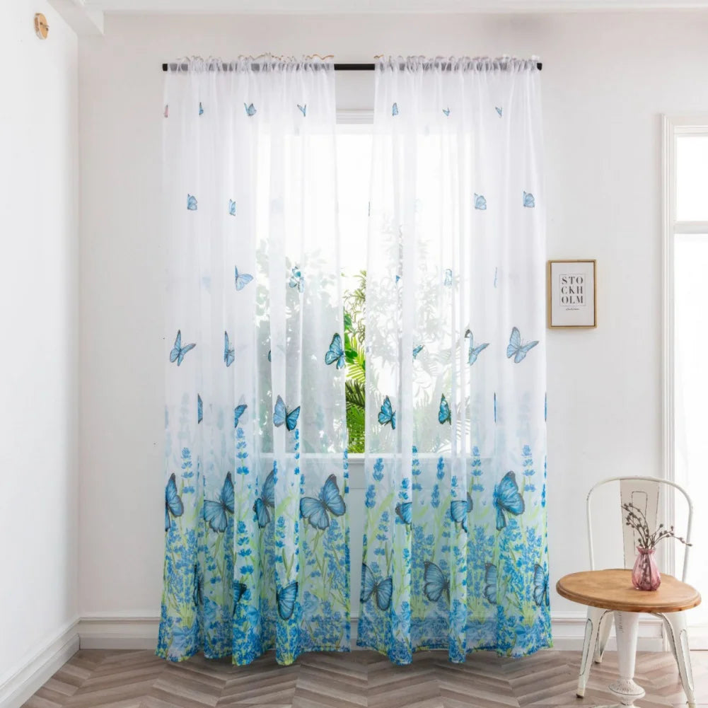 Butterfly Blackout Curtain Panels Modern Butterflies Digital in USA