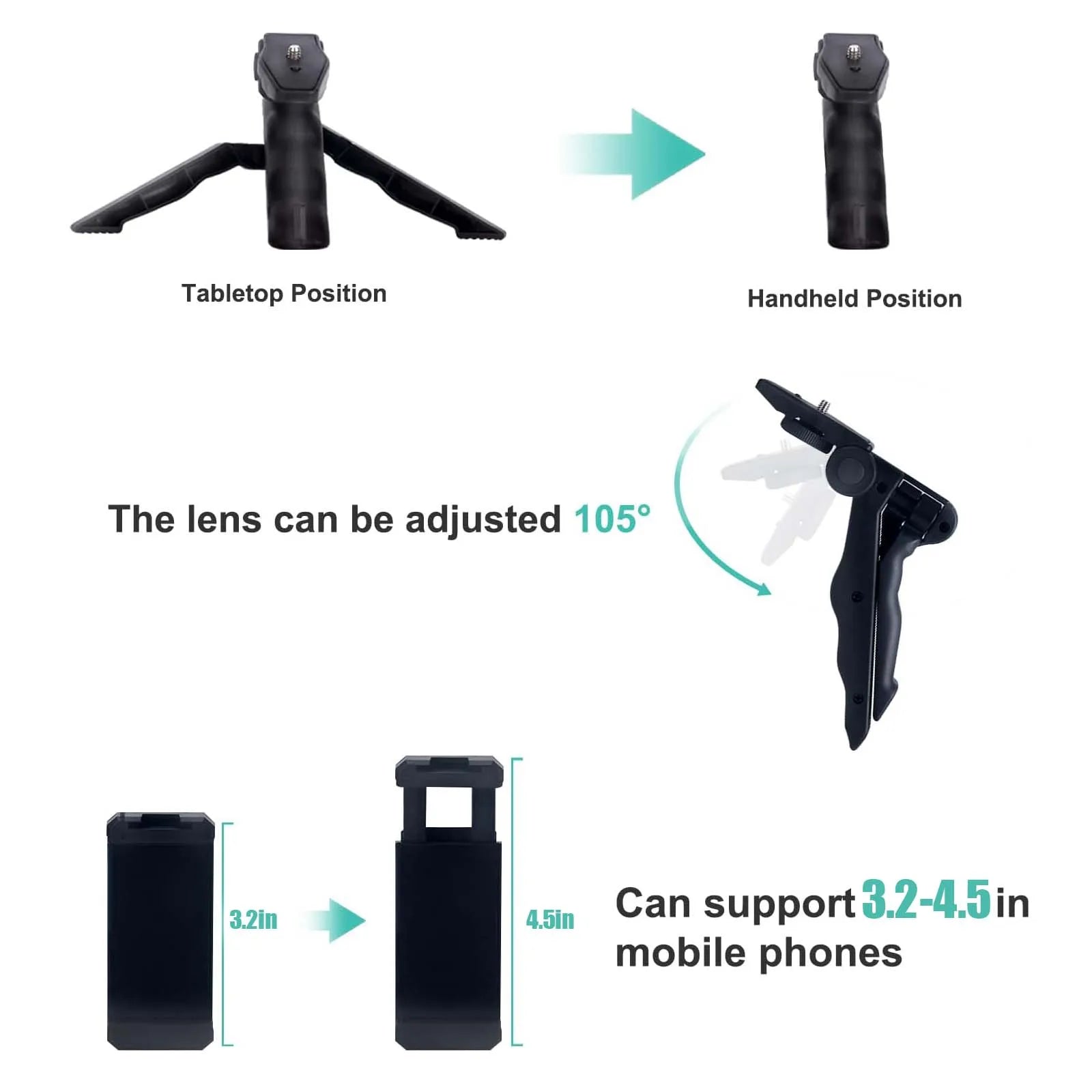 Smartphone Vlogging Kit for iPhone Android with Tripod Mini IN USA.