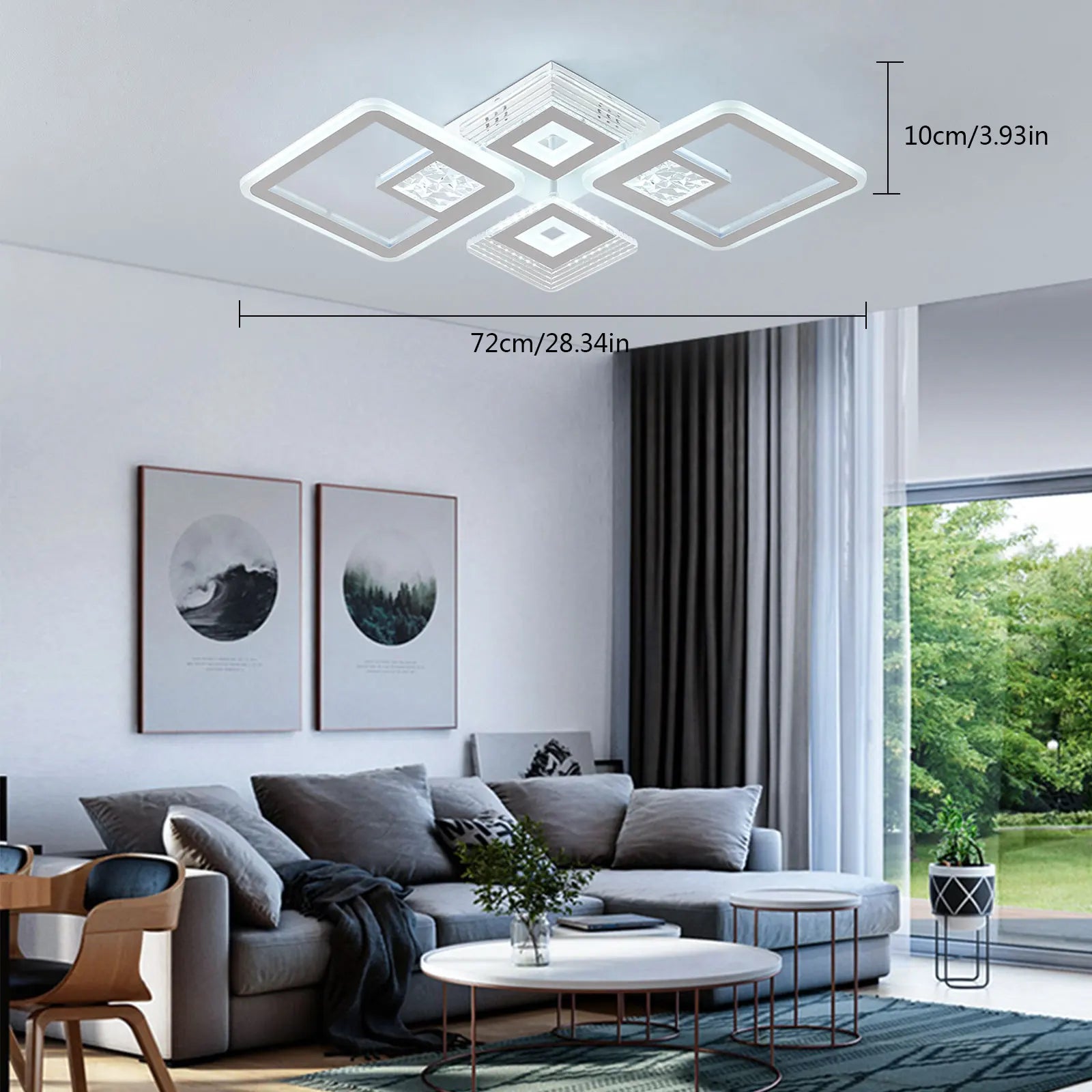 Modern Embedded LED Acrylic Ceiling Light IN USA.