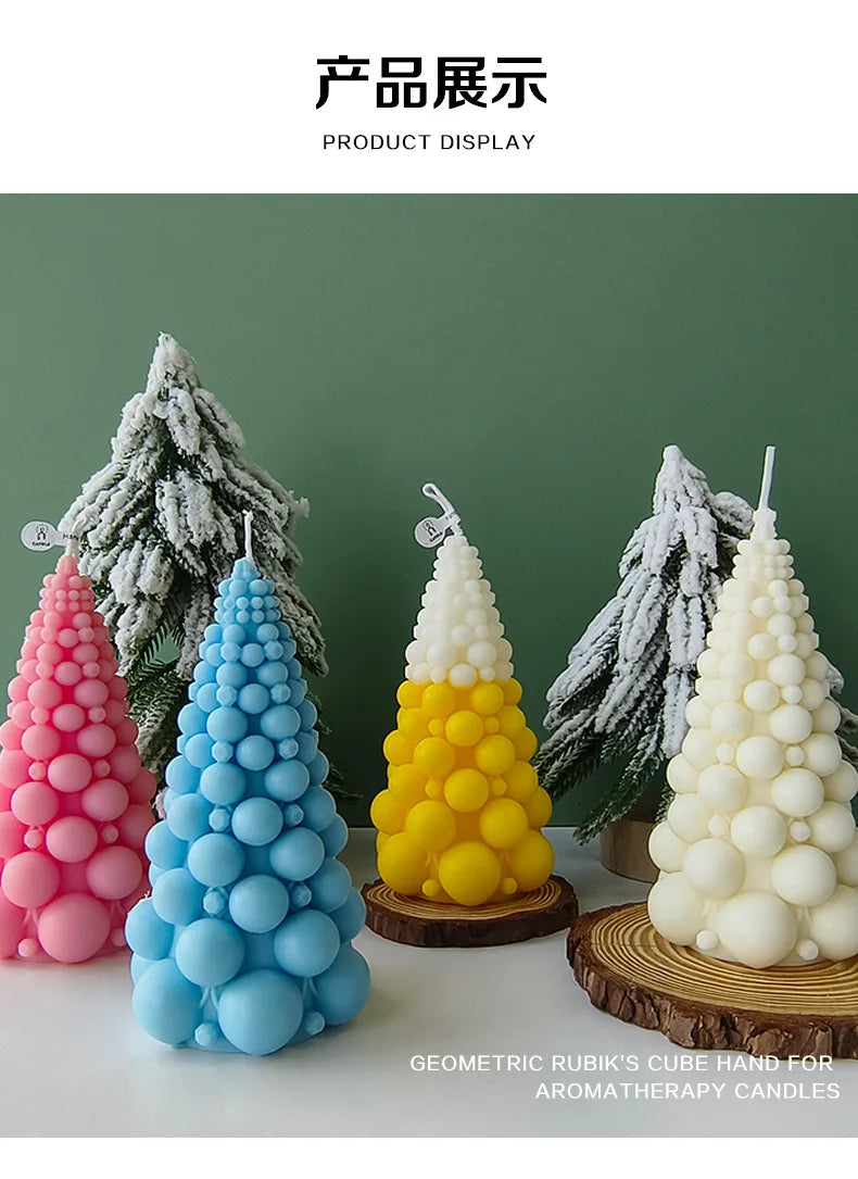 Bubble Ball Christmas Tree Aromatherapy Candle Ins Shooting