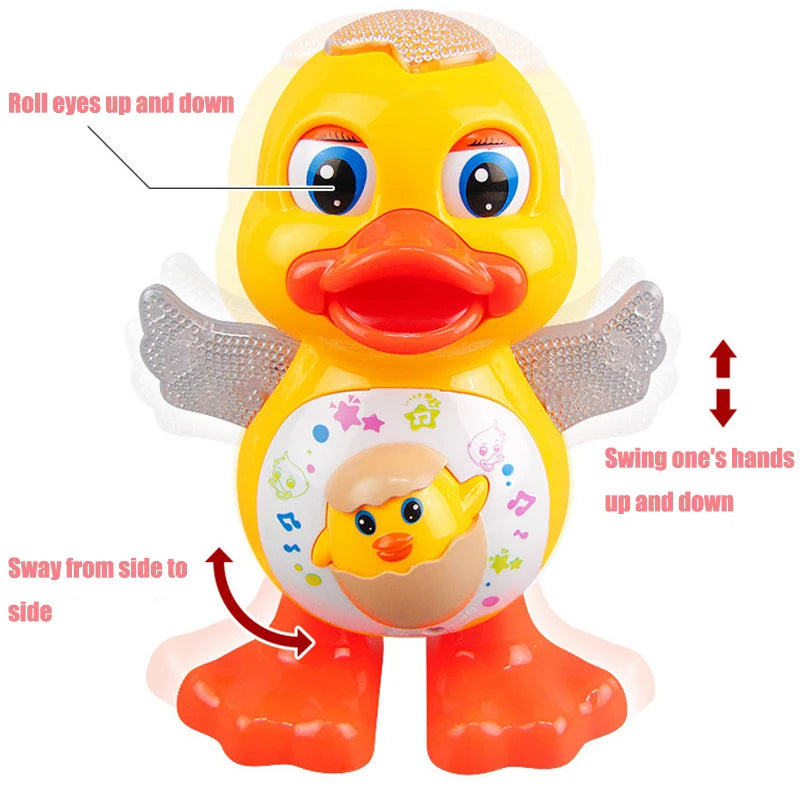 Electric Dancing Duck Funny Blink Eyes Flashing Light Shake in USA