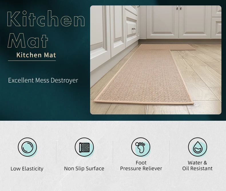 Kitchen Rugs and Mats Non Skid Washable Absorbent Runner Rugs