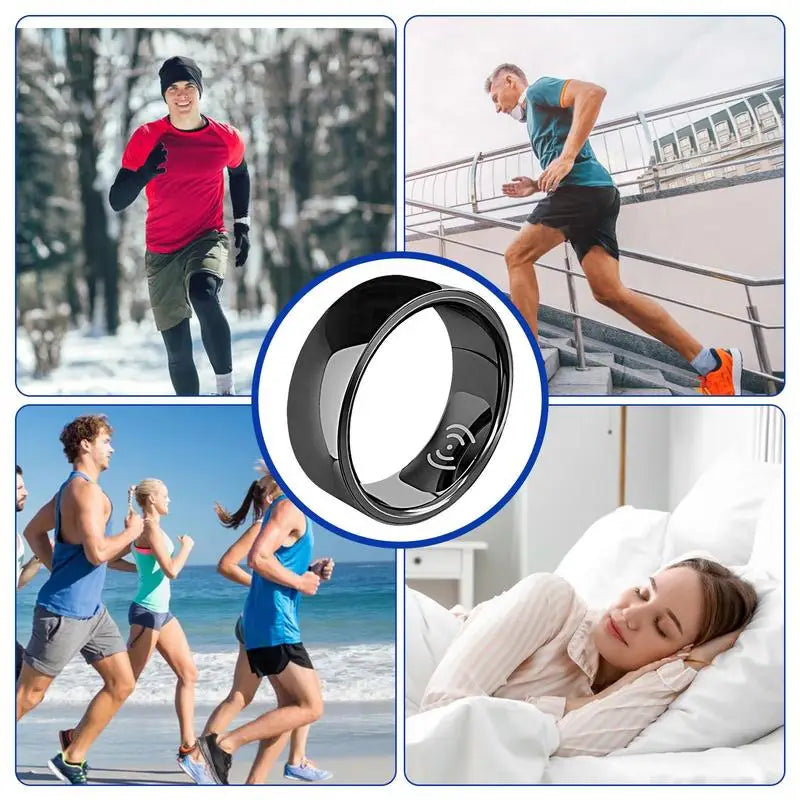 Fitness Tracker Ring With Charging Case Multisport Heart in USA.