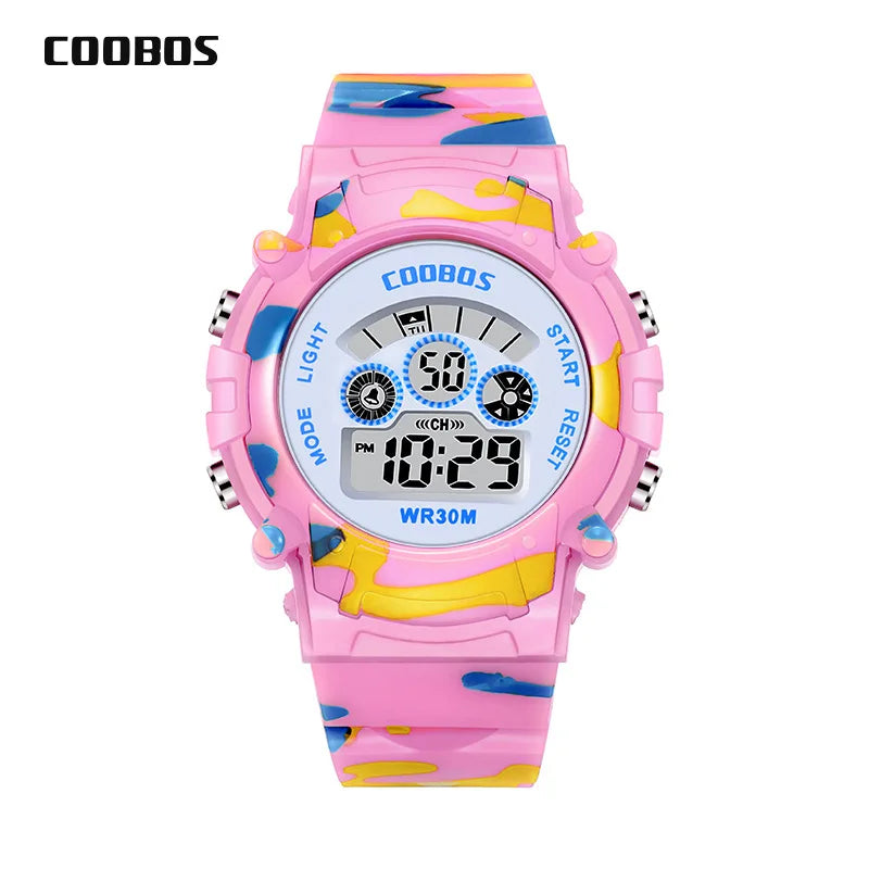 Kids Electronic Watches Color Luminous Dial Life Waterproof in USA