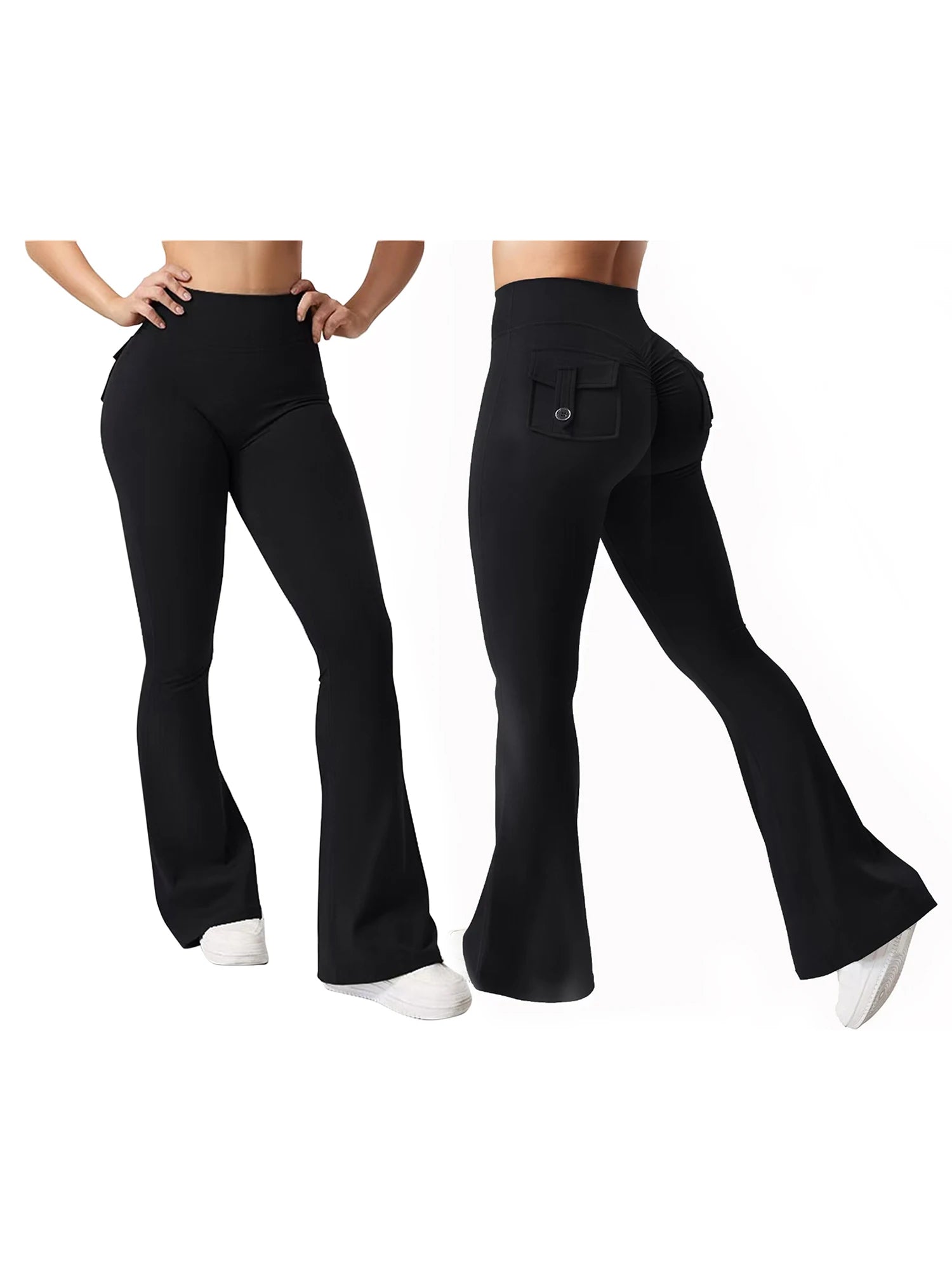 Women s High Waist Yoga Leggings Pockets Tummy Control in USA