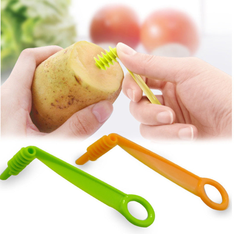 New Vegetable Roll Rotary Chipper Spiral Slicer Fruit Cucumber in USA.