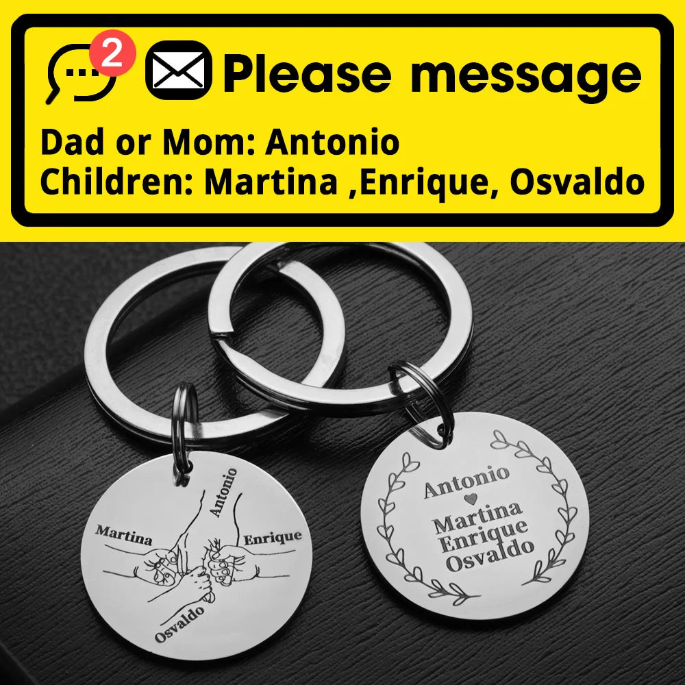 Personalized Keychain Love Gifts Customized Name Ring in USA