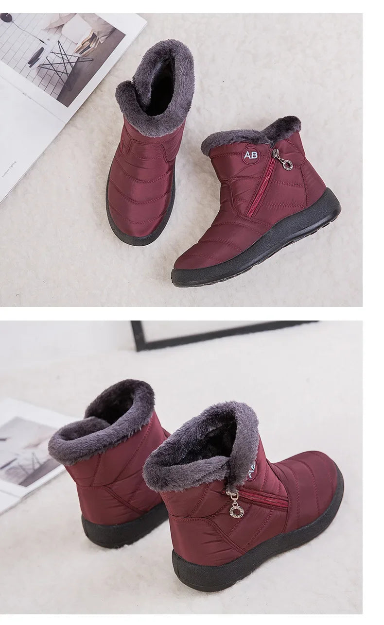 Winter Women Boots Thick Bottom Ankle Boots Women in USA