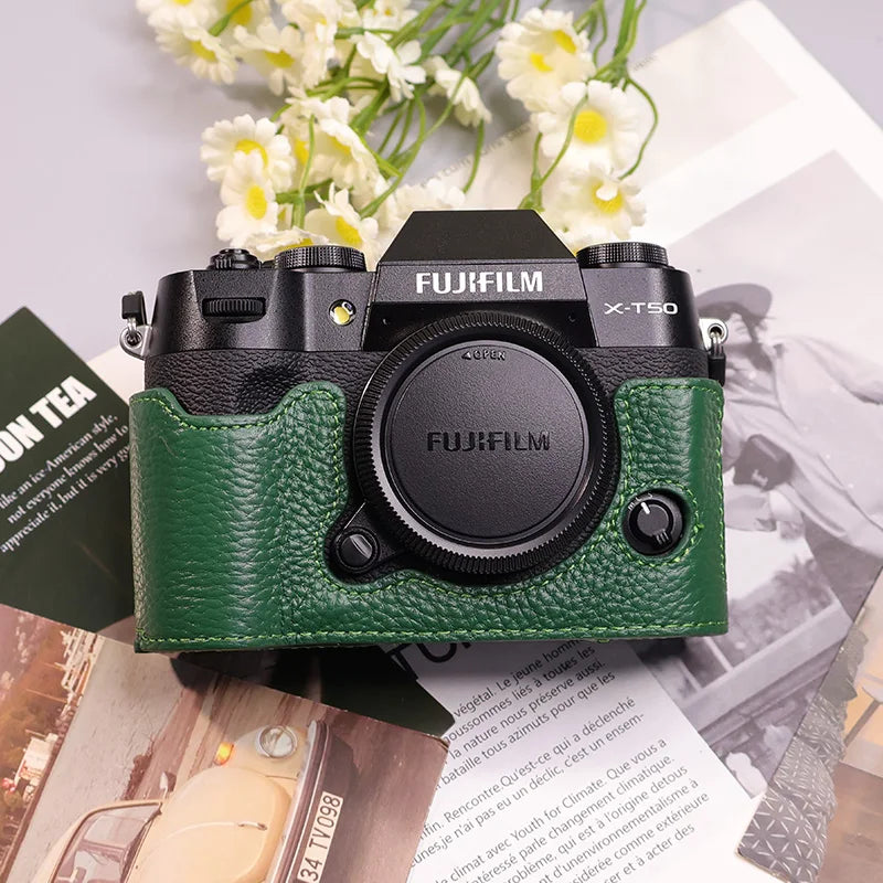 Suitable for Fuji X-T50 camera leather base micro single retro in USA.