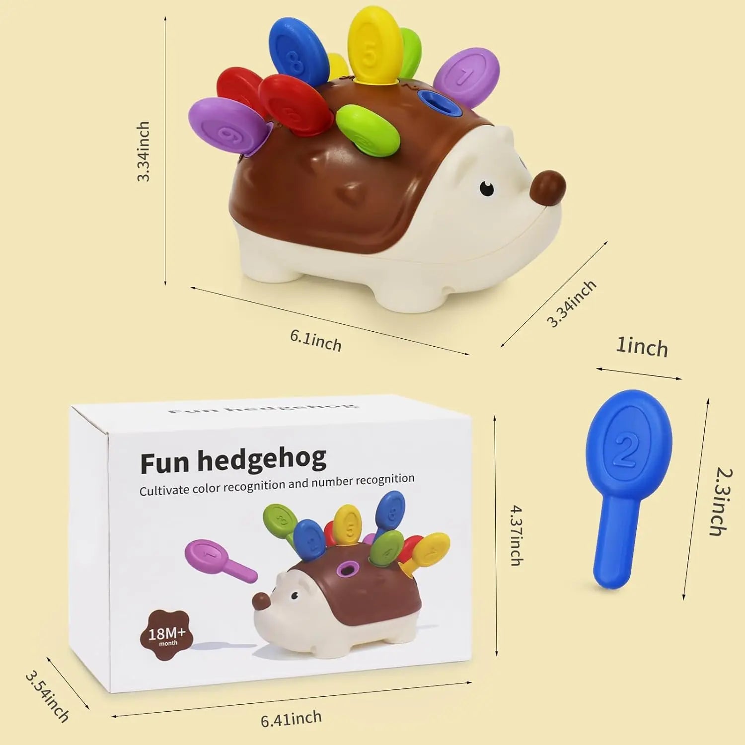 Hedgehog Montessori Educational Toy Fine Motor Toys Toddlers in USA