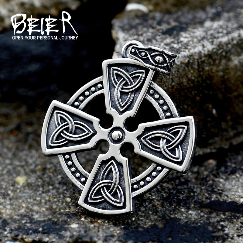 Beier Stainless Steel Vikings Pendant Valknut Celtic in USA