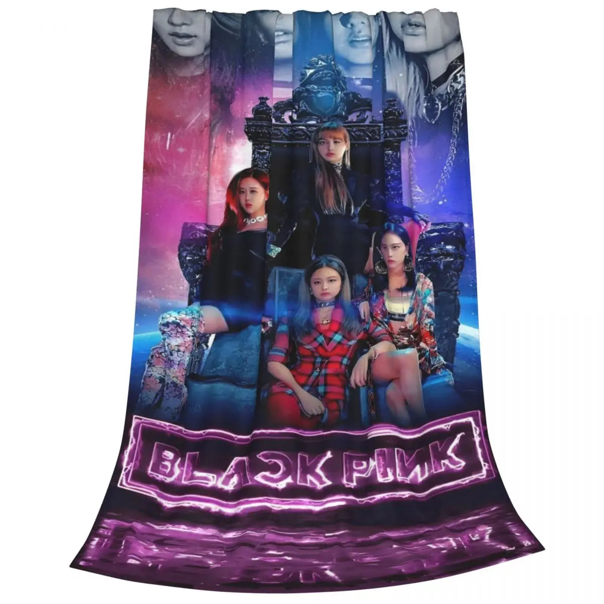 Music Idol Black-Pinks Girl Blankets Flannel All Season in USA