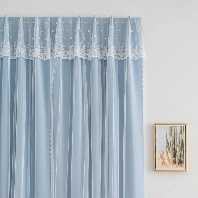 Ins Lace Curtains Window Hanging Curtains Living Room Bedroom in USA.