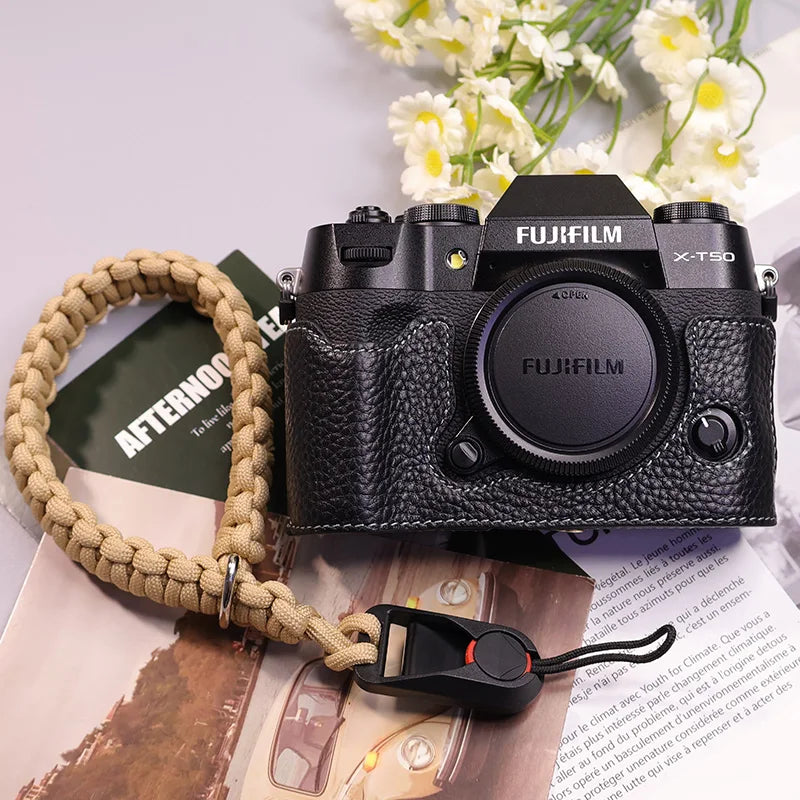 Suitable for Fuji X-T50 camera leather base micro single retro in USA.