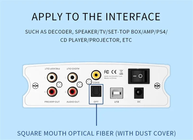 Audio Cable Digital Optical Fiber S/PDIF Sound Bar Speaker in USA.