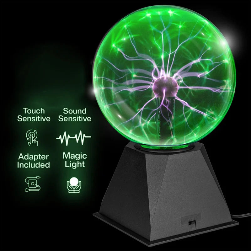 Novelty Magic Glass Plasma Ball Light USB Plug-in Only Touch in USA