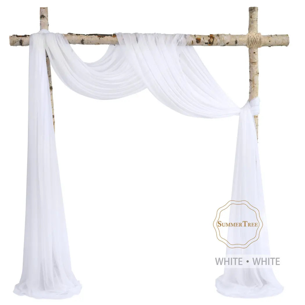 Meters Wedding Sheer Arch Decor Drapes Chiffon IN USA.