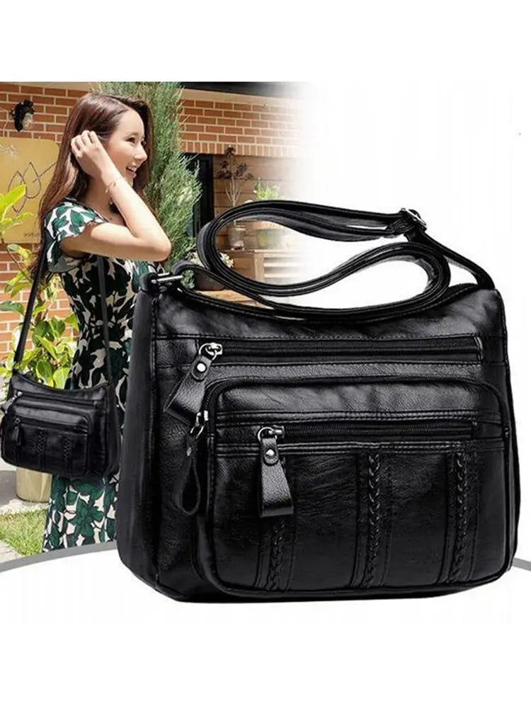 Soft Leather Ladies Fashion Simple Shoulder Bags in USA