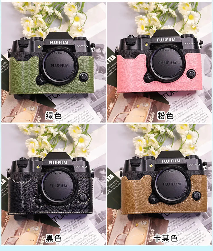 Suitable for Fuji X-T50 camera leather base micro single retro in USA.