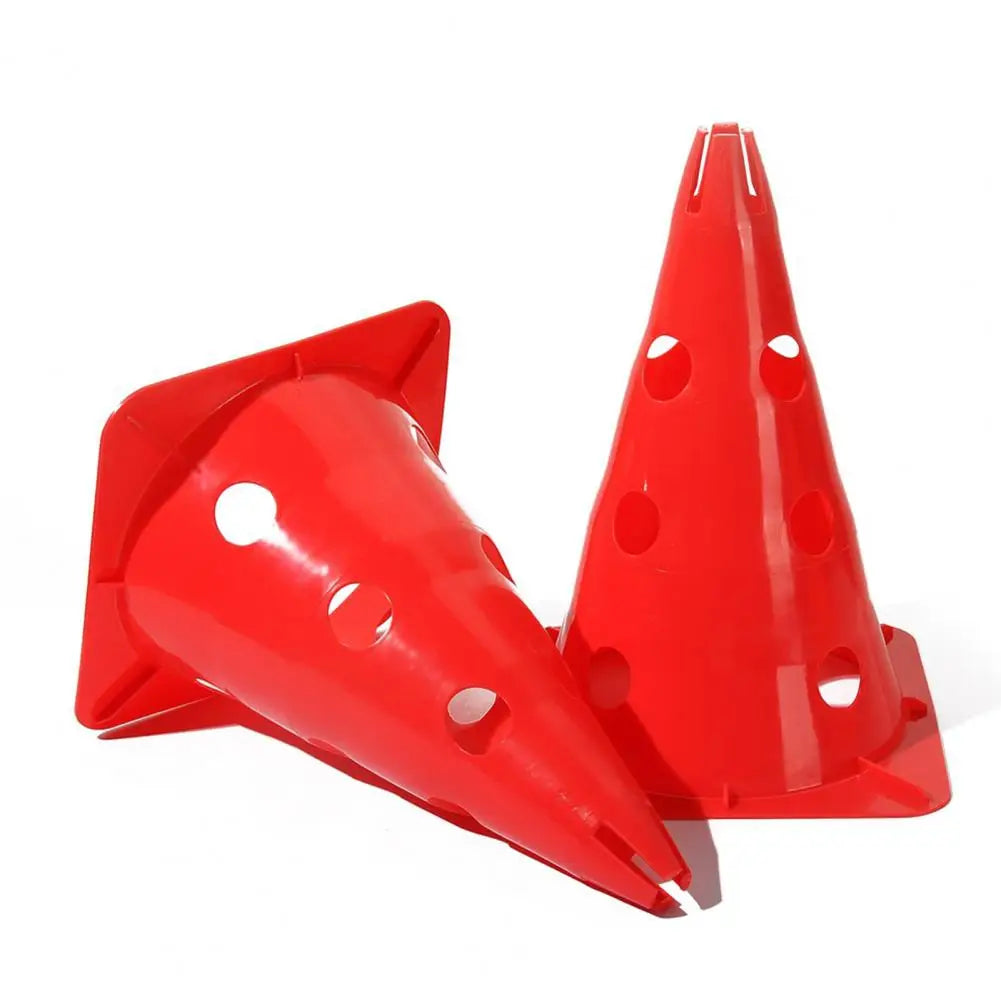 Soccer Training Cone Hole Design Bright Color Resilient Anti-cracking 