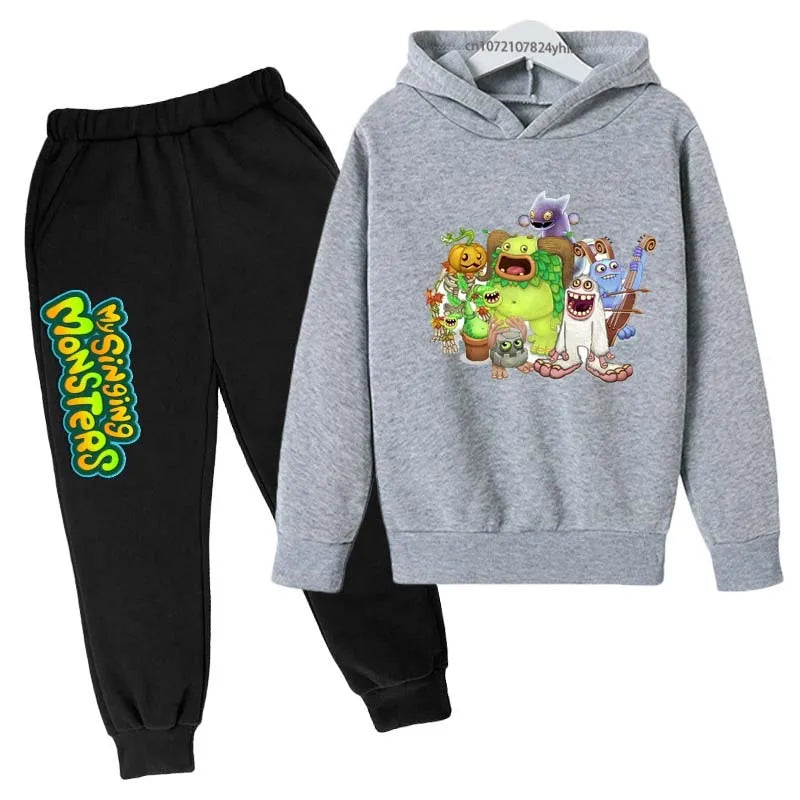 My Singing Monsters Kids Spring Autumn Cute Casual Hoodie+Pants in USA