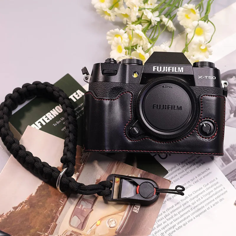 Suitable for Fuji X-T50 camera leather base micro single retro in USA.